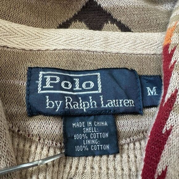 Polo by Ralph Lauren Shawl Collar Navajo Western Print Knit Cardigan Sweater, M - Picture 5 of 14